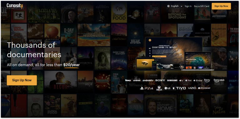 Curiosity Stream Free Trial - Stream The Best Documentaries