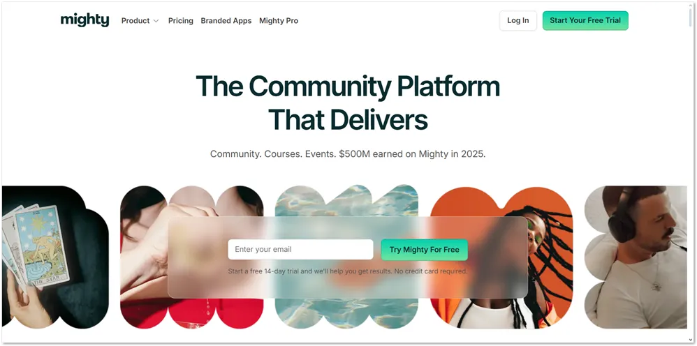 Mighty Networks website 