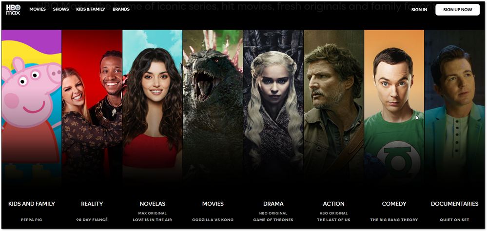 HBO Max programming