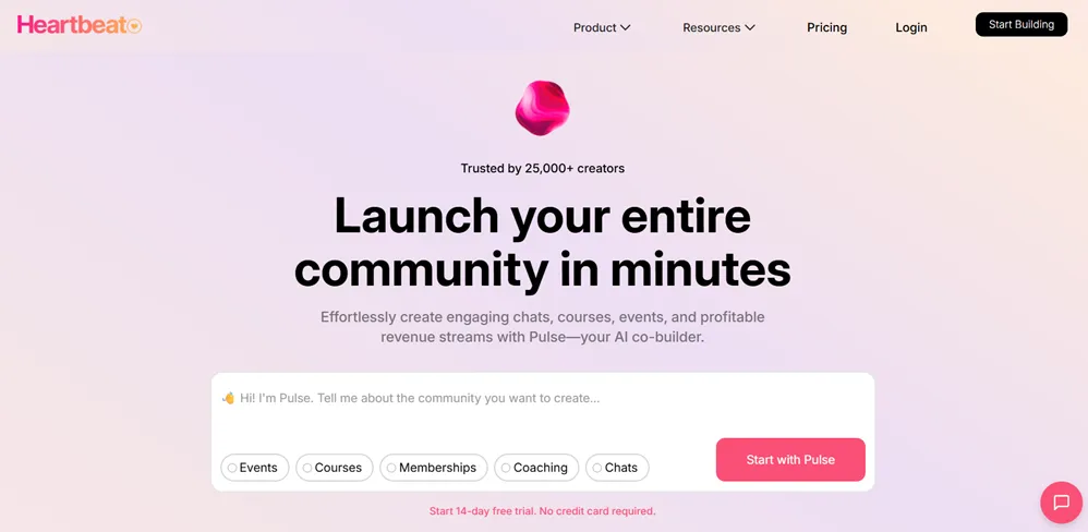 Heartbeat.chat website