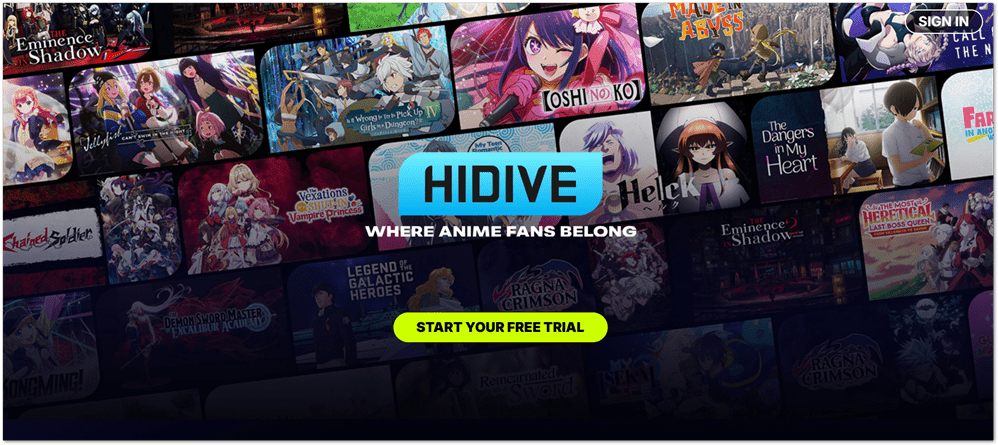 HiDive Official website