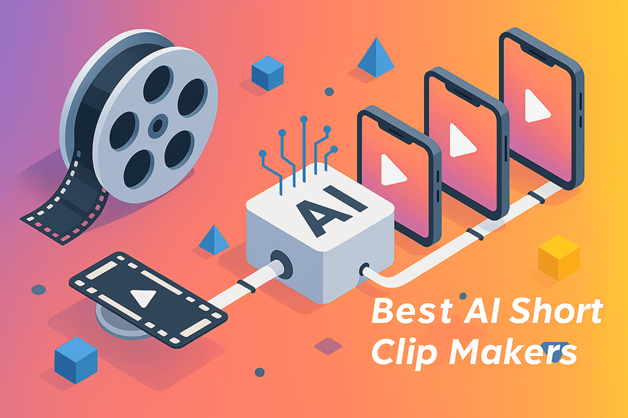 Best AI Short Clip Makers Illustration