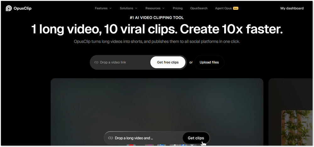 OpusClip website