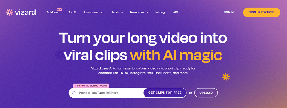 Vizard web app