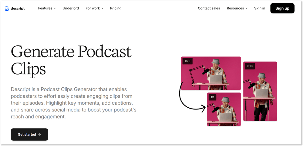 Descript ai podcast clip generator