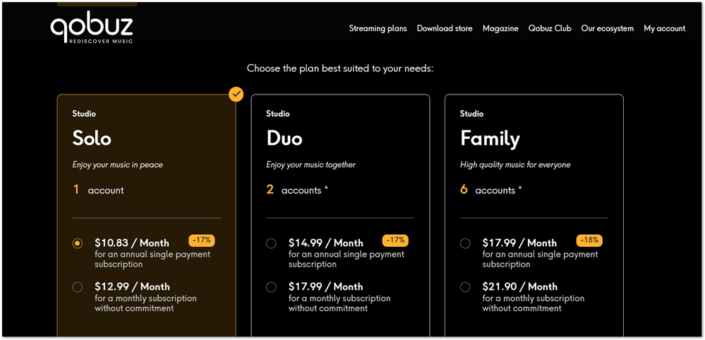 Qobuz plans to free trial