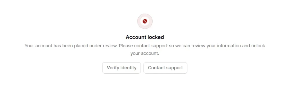 Podia account locked notice