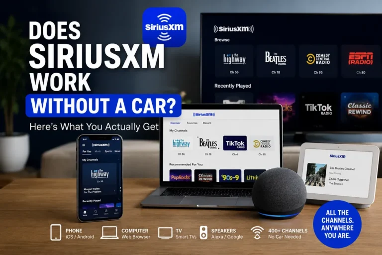 Does SiriusXM Work without a Car?